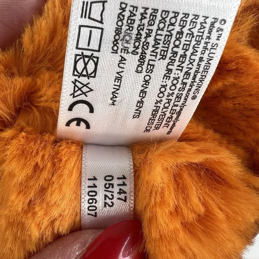 Slumberkins Alpaca Pumpkin Kin Plush‎ Soft Lovey Stuffed Animal Halloween Orange